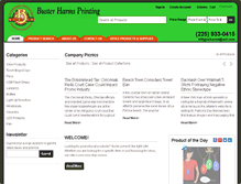 Tablet Screenshot of busterharmsprinting.com